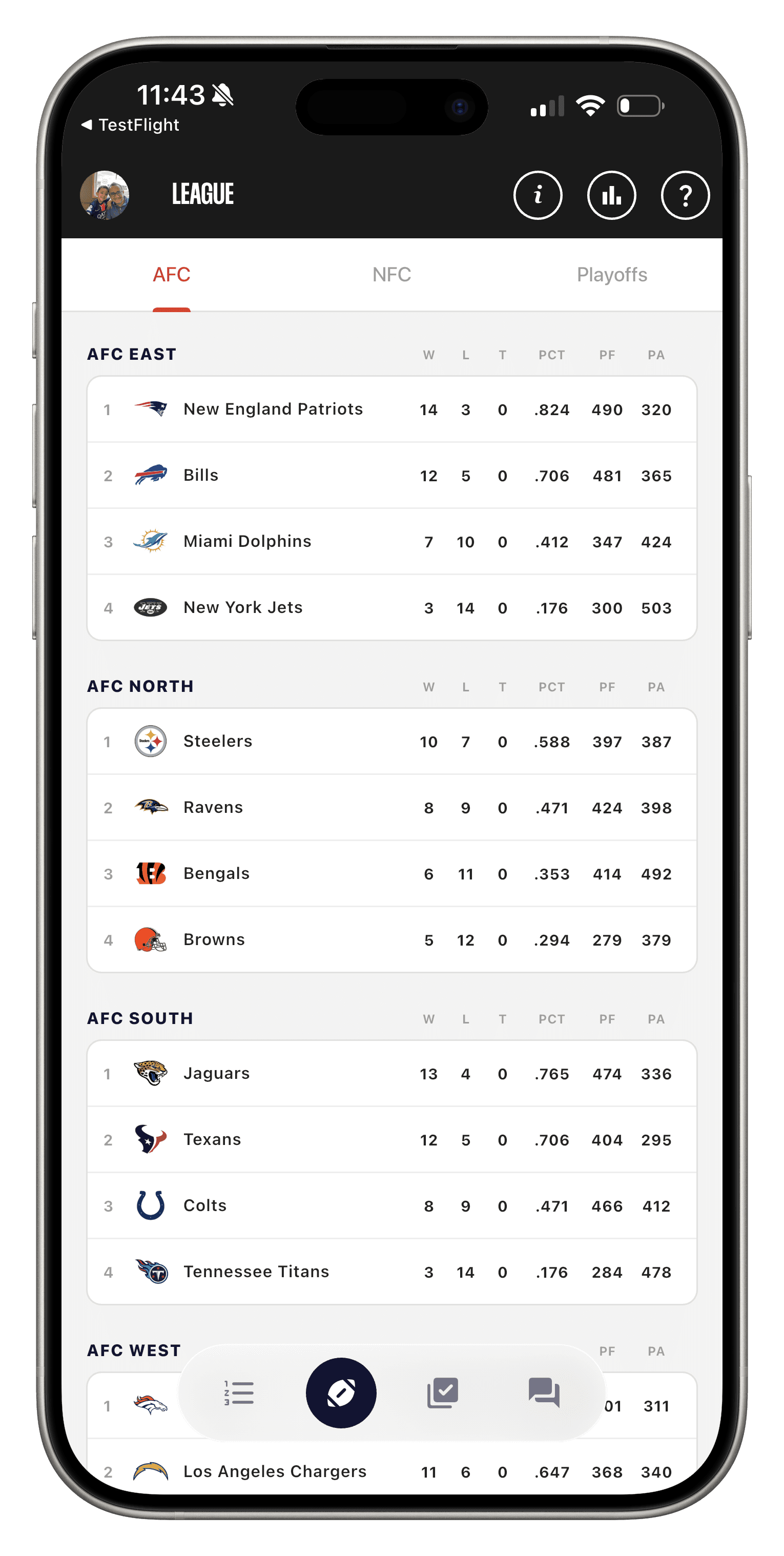 Pickster NFL app