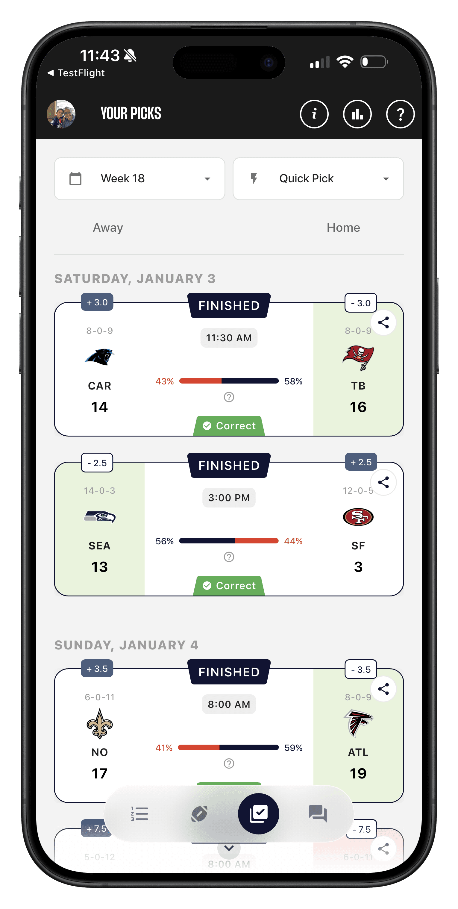 Pickster app on iPhone